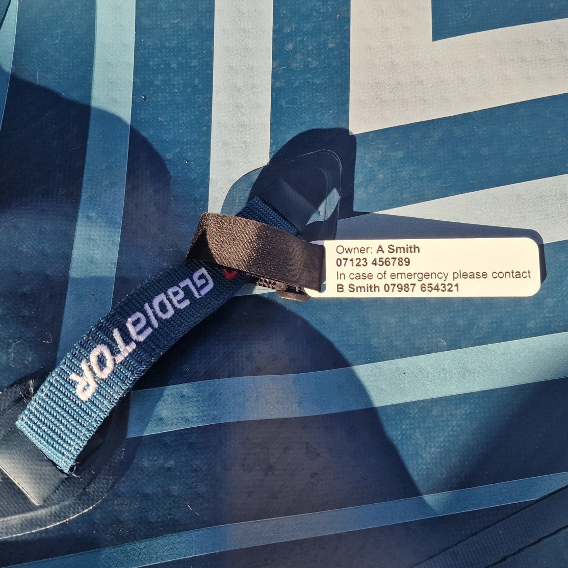 Custom Paddle Board, Kayak and Water Craft Emergency Identification Tags