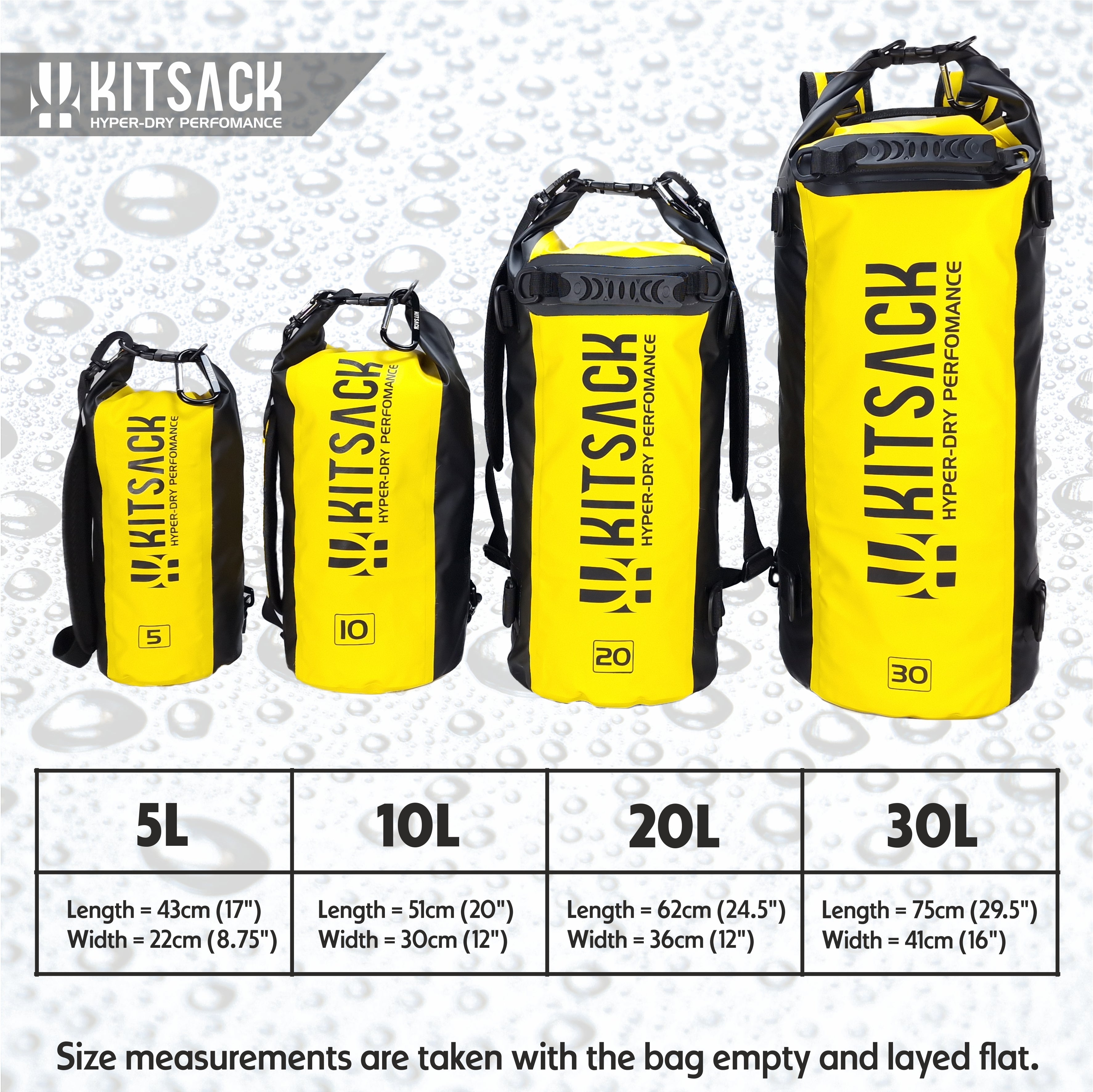 10L KITSACK Premium Roll Top Dry Bag