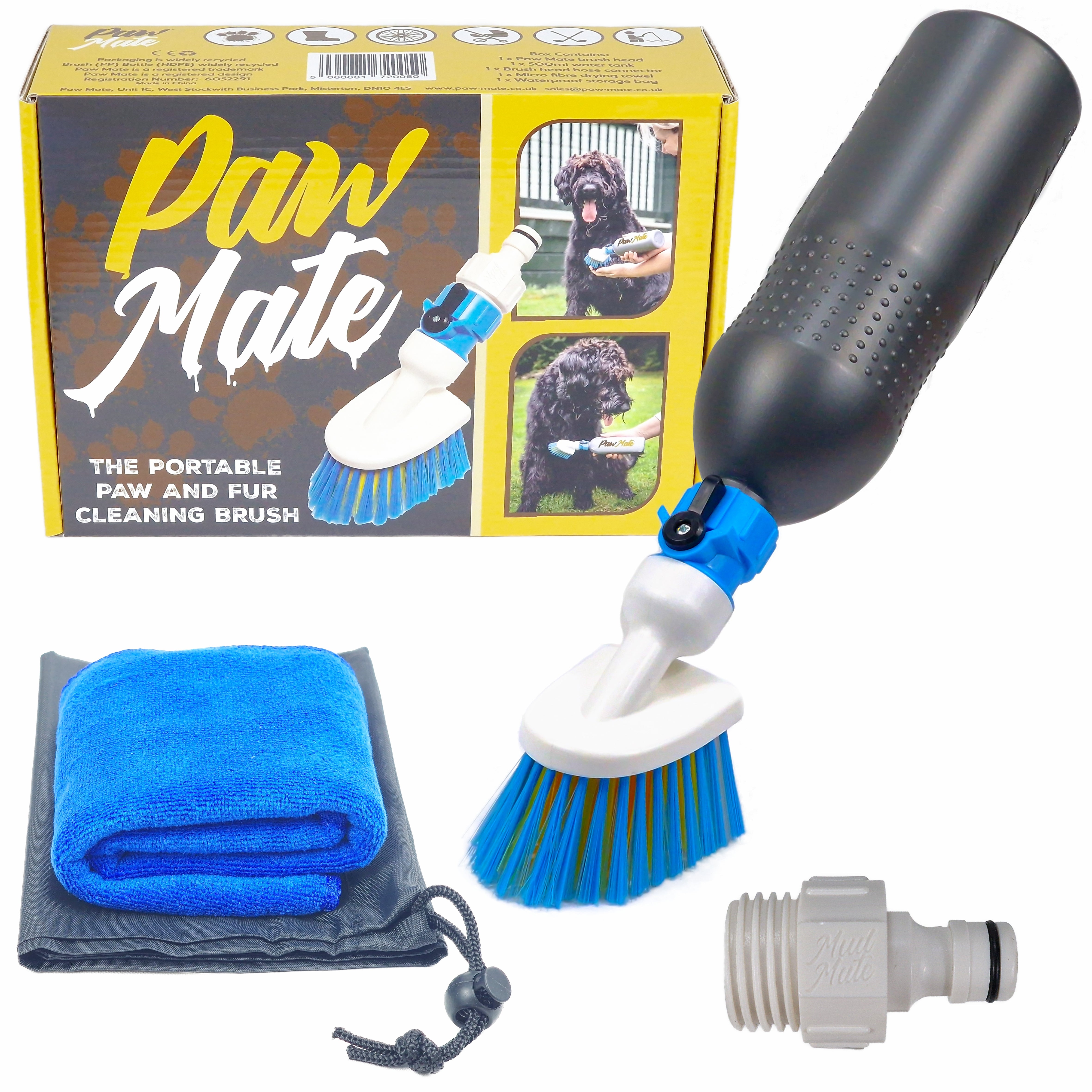Brosse De Nettoyage Mud Mate Pour Bottes - Compatible Bouteille Plastique - Lavage, Frottage, Rinçage